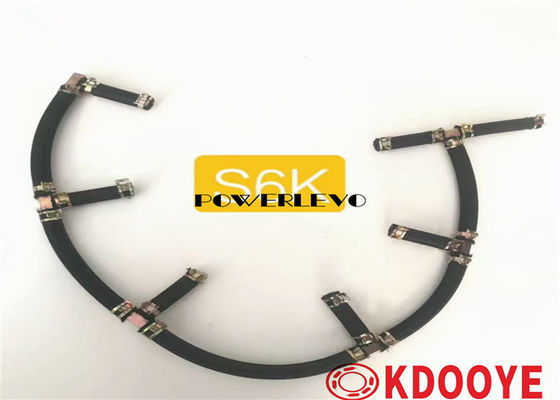 S4K S6K 6D34 312 320C SK200-6E 312B E200B এর জন্য ইনজেক্টর লিক অফ পাইপ