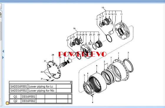 প্রথম ক্যারিয়ার স্যুইং গিয়ারবক্স Ec210 ec210b জন্য Excavator EC210 EC210B