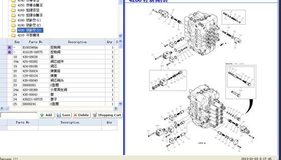 DOOSAN DX340 Excavator Relief Valve, হাইড্রোলিক কন্ট্রোল ভালভ K1002989A 410105-00575